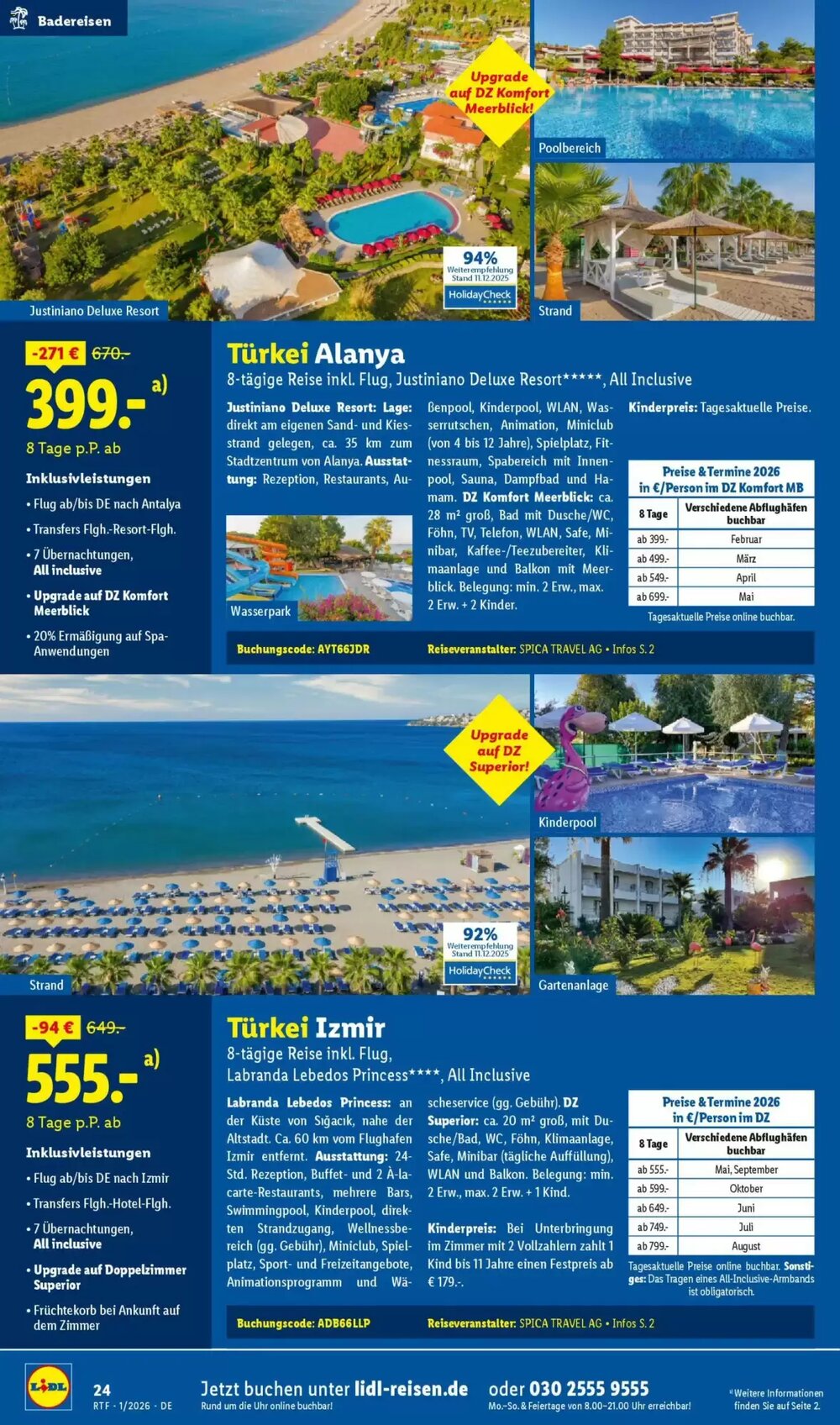 Lidl Reisen Prospekt (ab 14.01.2026) zum Blättern - Seite 24