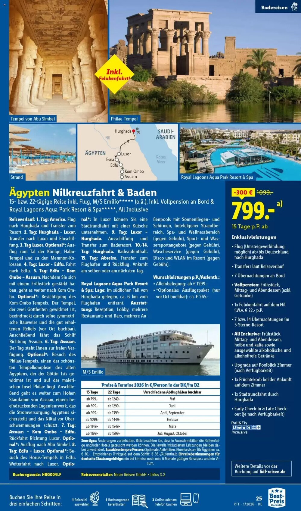 Lidl Reisen Prospekt (ab 14.01.2026) zum Blättern - Seite 25