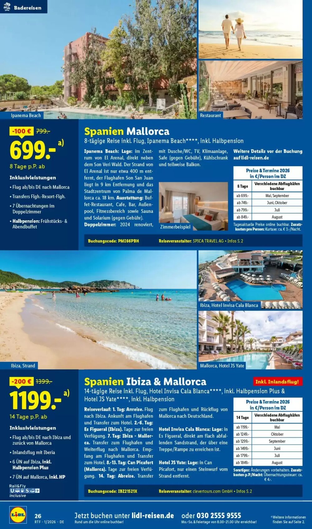 Lidl Reisen Prospekt (ab 14.01.2026) zum Blättern - Seite 26