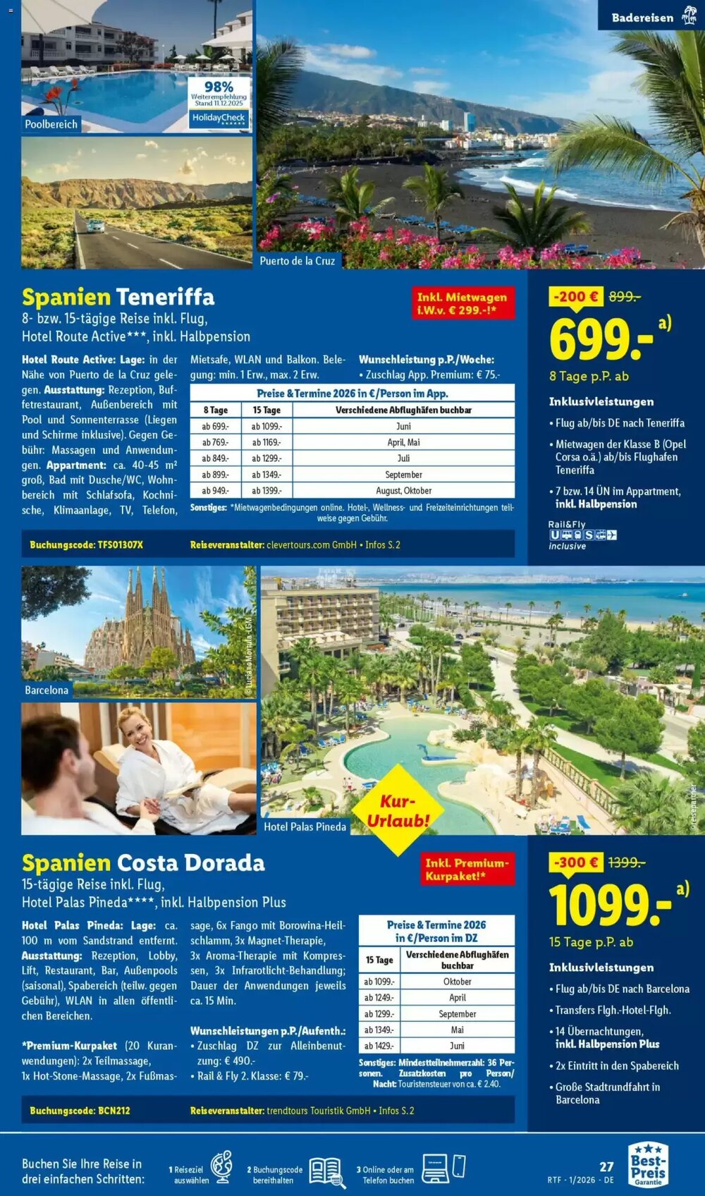 Lidl Reisen Prospekt (ab 14.01.2026) zum Blättern - Seite 27