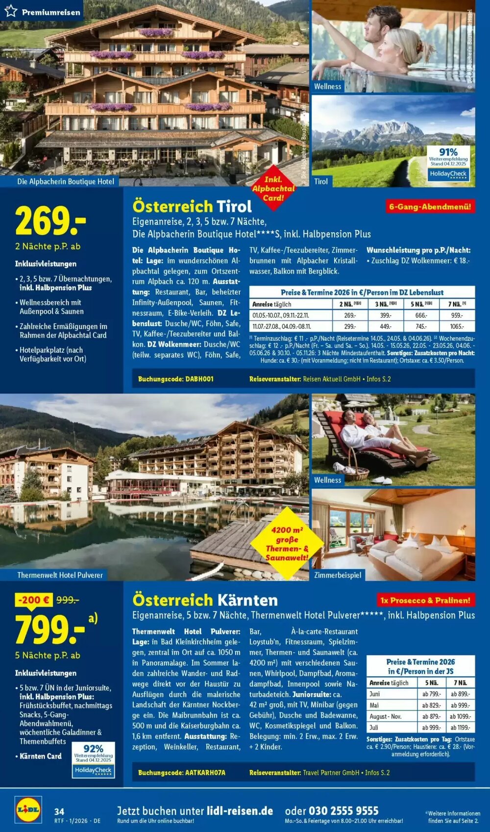 Lidl Reisen Prospekt (ab 14.01.2026) zum Blättern - Seite 34