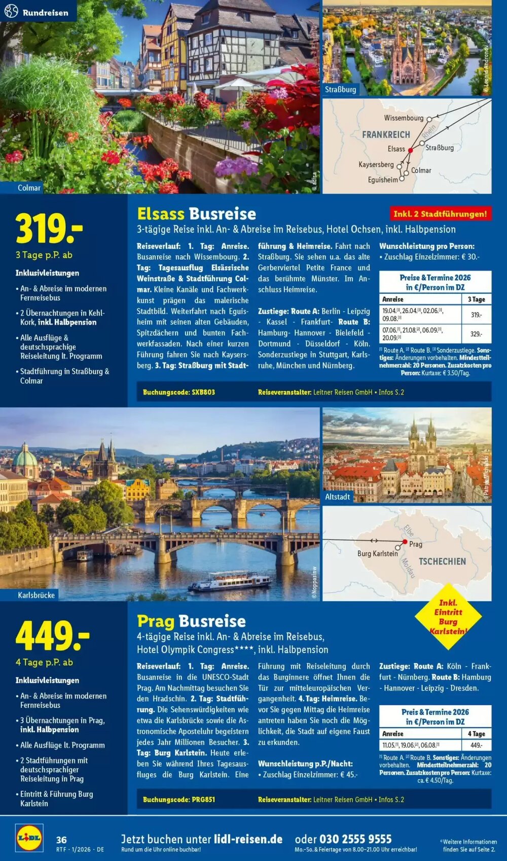 Lidl Reisen Prospekt (ab 14.01.2026) zum Blättern - Seite 36