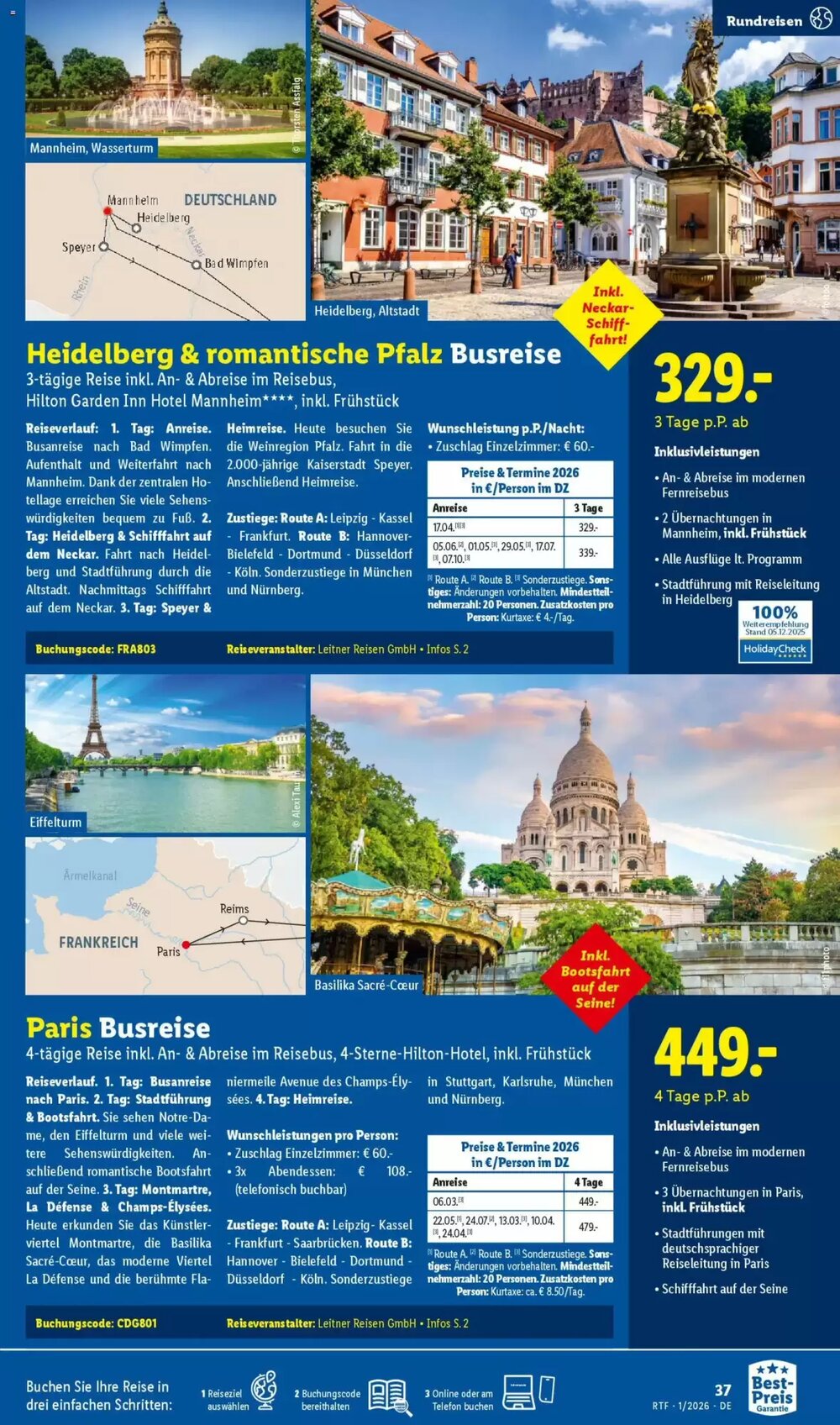 Lidl Reisen Prospekt (ab 14.01.2026) zum Blättern - Seite 37