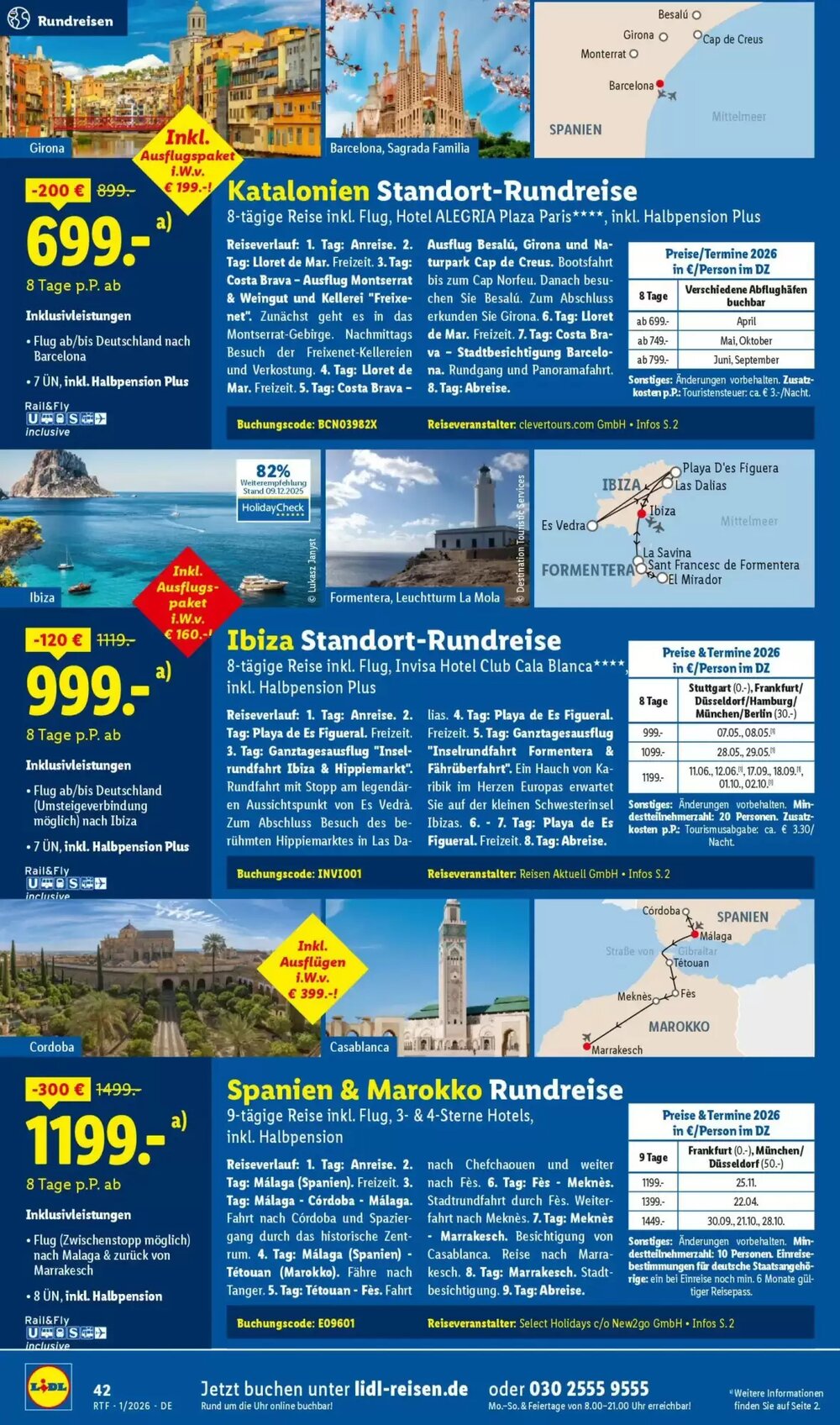 Lidl Reisen Prospekt (ab 14.01.2026) zum Blättern - Seite 42
