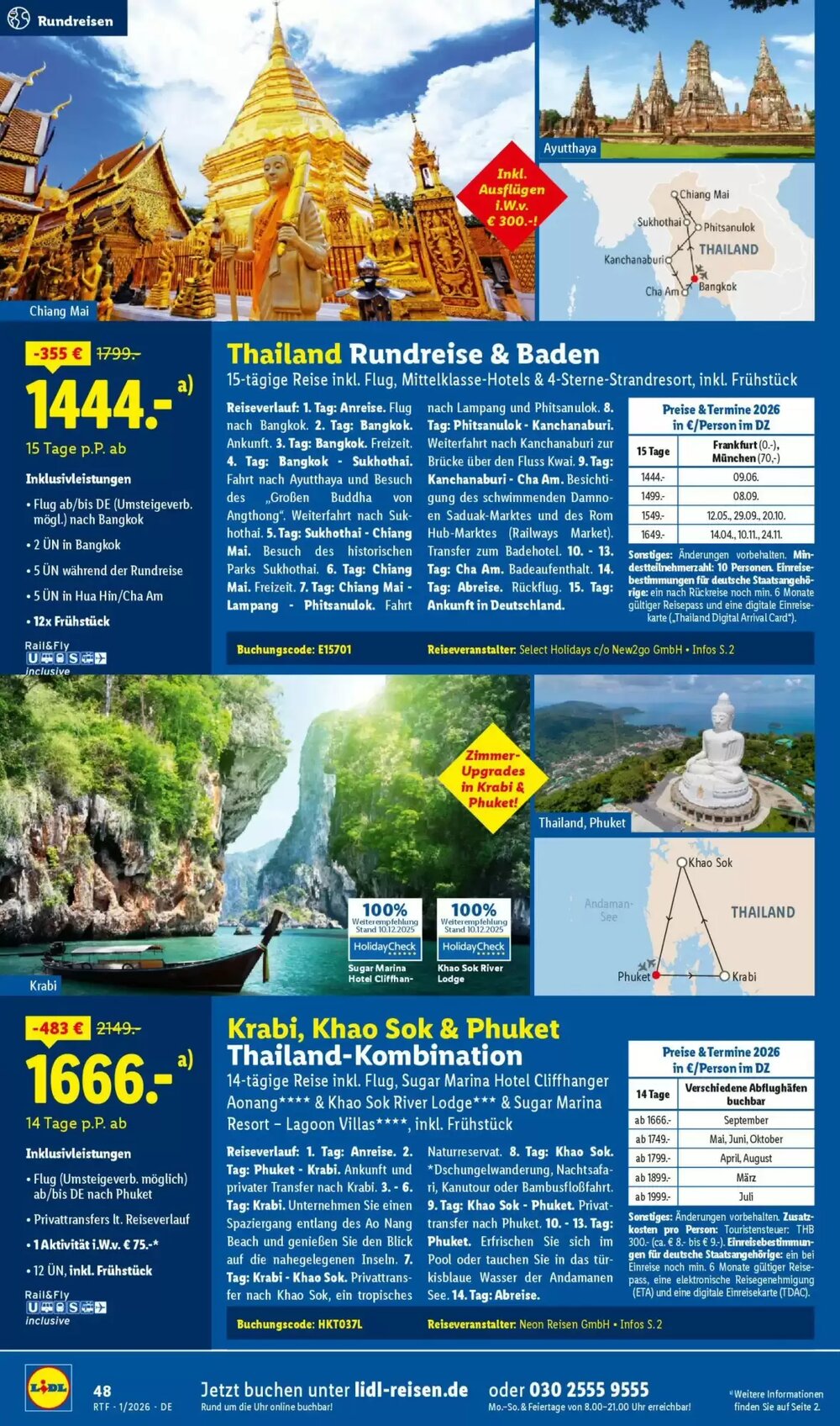 Lidl Reisen Prospekt (ab 14.01.2026) zum Blättern - Seite 48