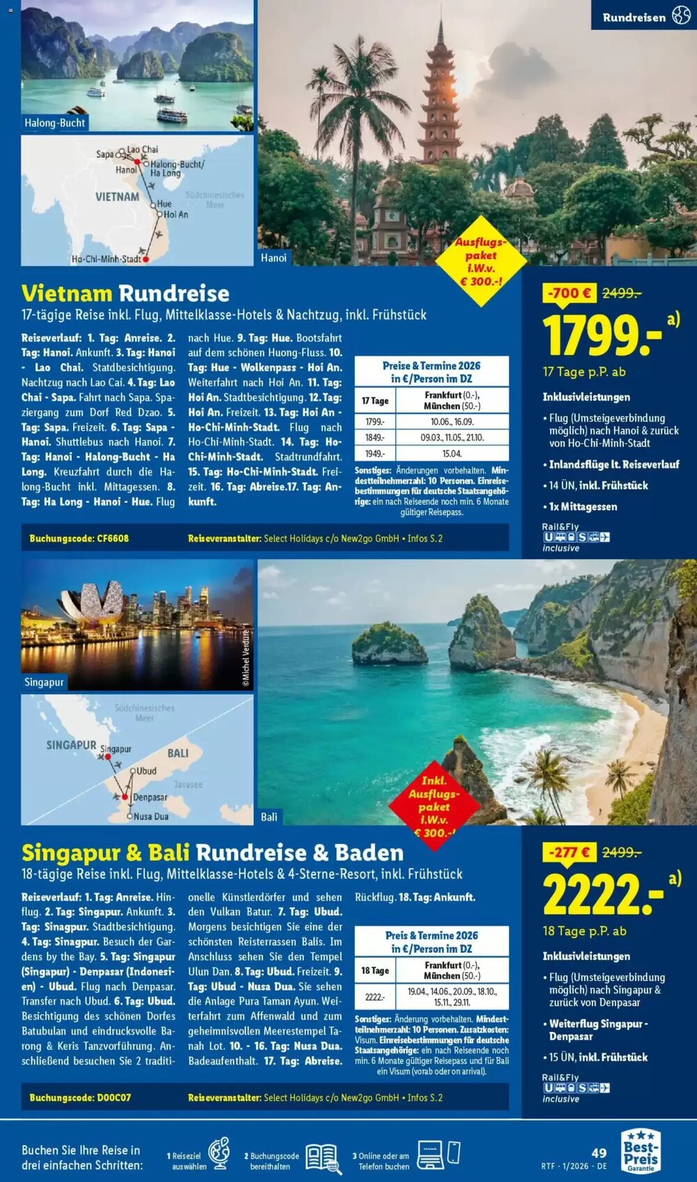 Lidl Reisen Prospekt (ab 14.01.2026) zum Blättern - Seite 49