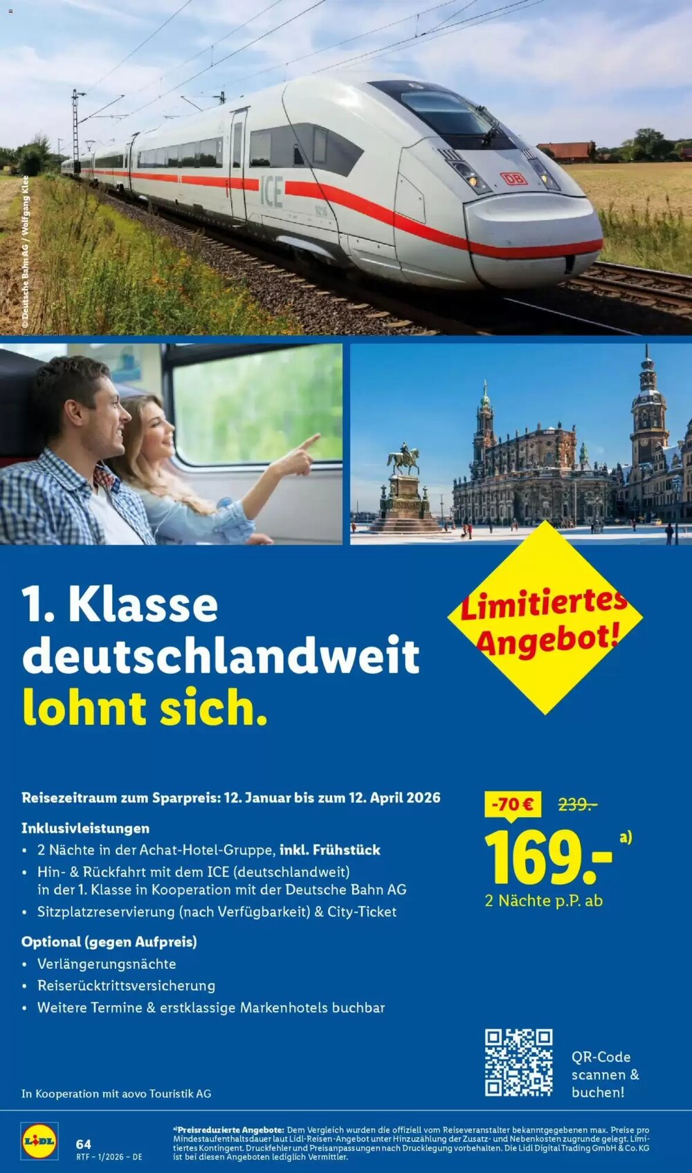 Lidl Reisen Prospekt (ab 14.01.2026) zum Blättern - Seite 64