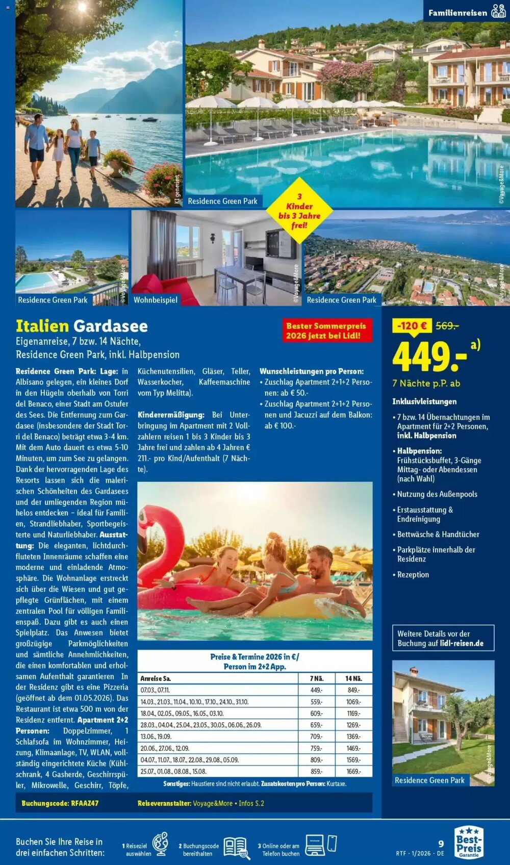 Lidl Reisen Prospekt (ab 14.01.2026) zum Blättern - Seite 9