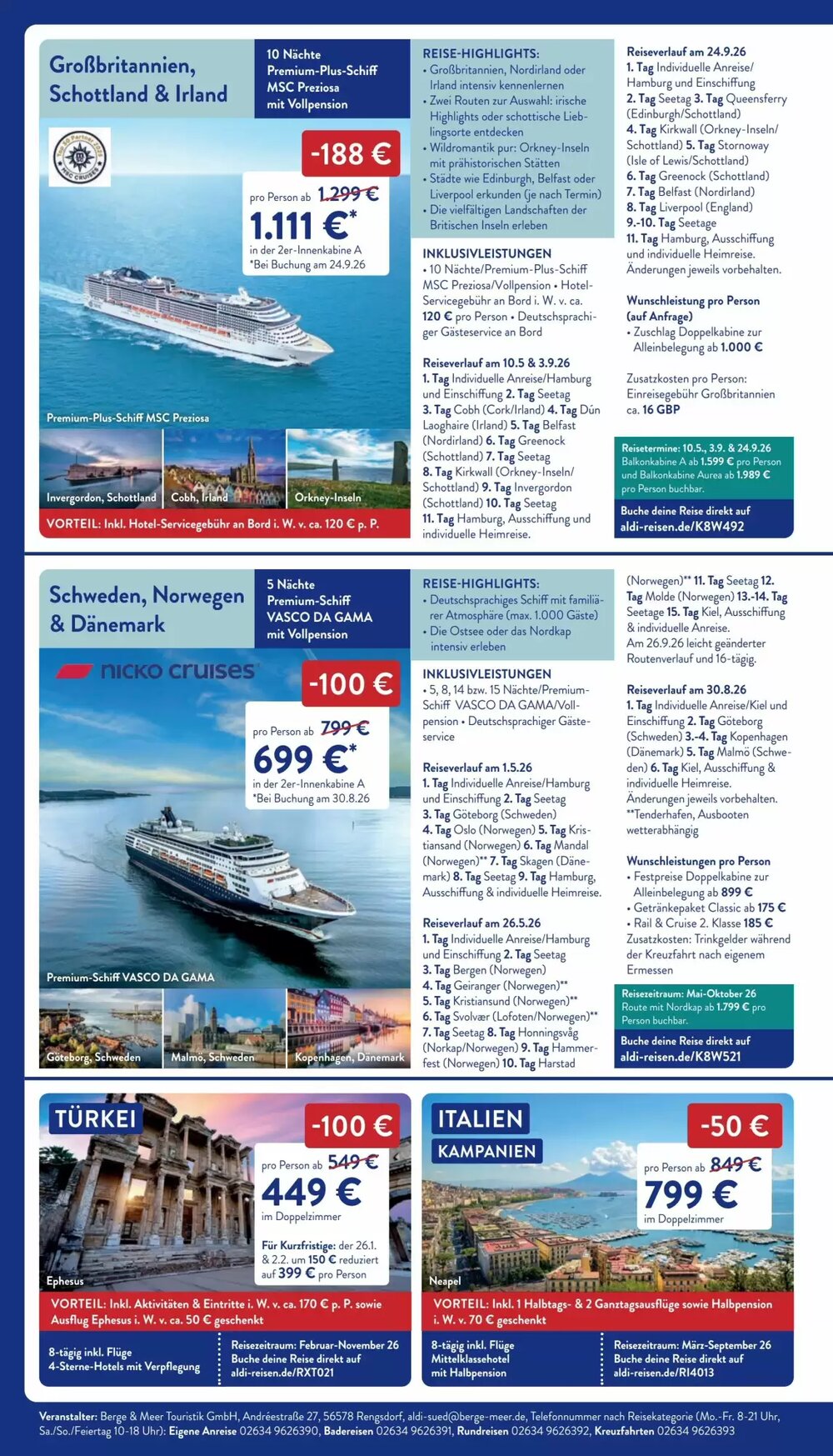 Aldi Süd Reisen Prospekt (ab 14.01.2026) zum Blättern - Seite 2