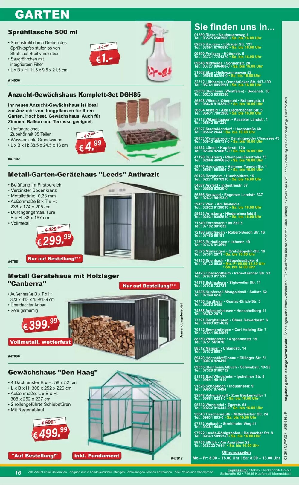 Stabilo Fachmarkt Prospekt (ab 14.01.2026) zum Blättern - Seite 16