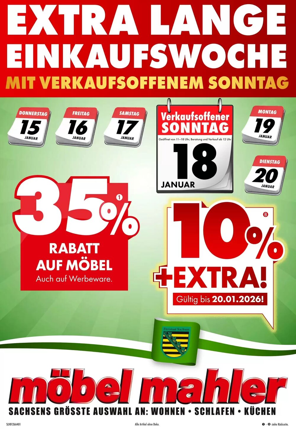 Möbel Mahler Prospekt (ab 14.01.2026) zum Blättern - Seite 1