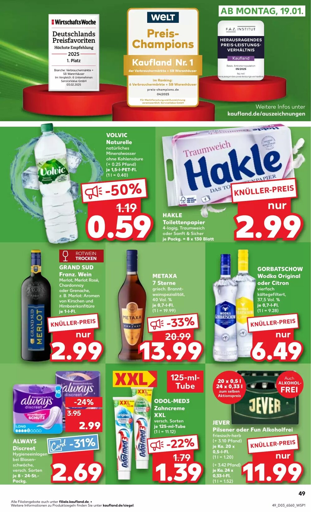 Kaufland Prospekt (ab 15.01.2026) zum Blättern - Seite 49