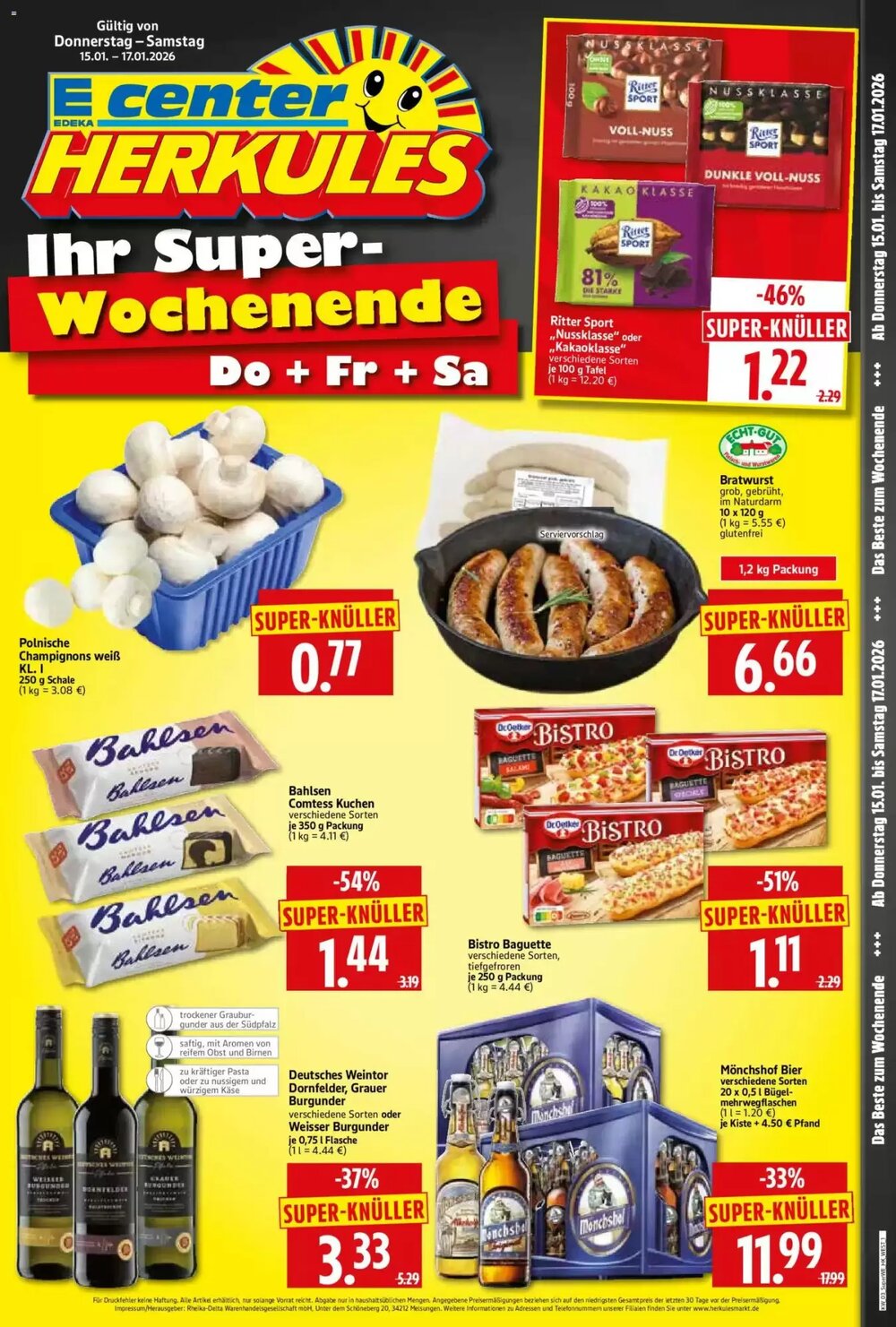 Edeka Herkules Prospekt (ab 15.01.2026) zum Blättern - Seite 1