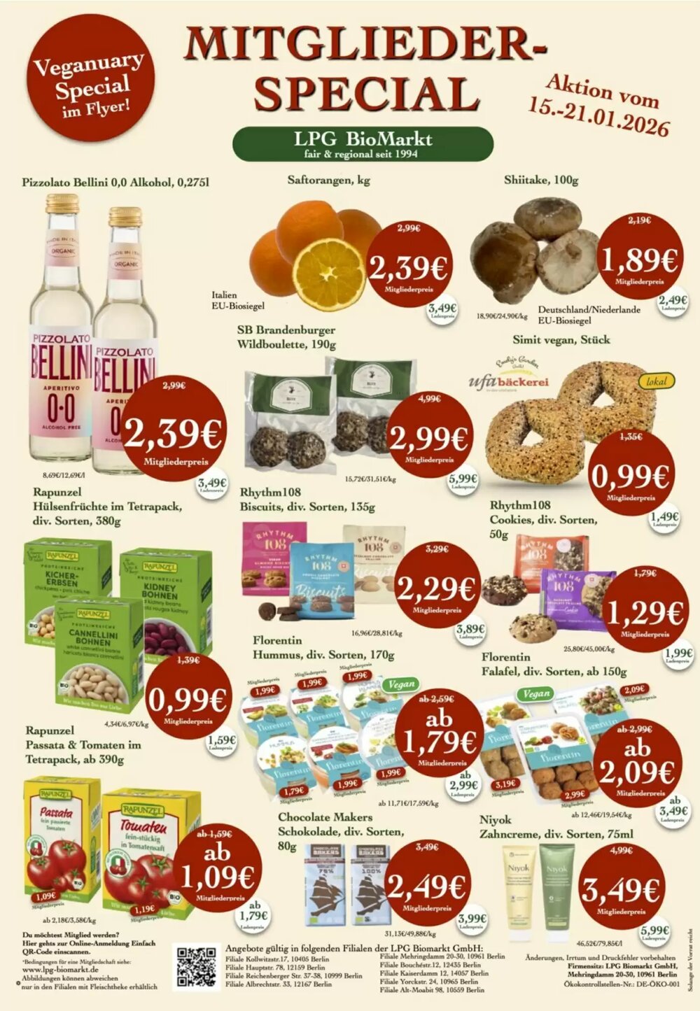 LPG Biomarkt Prospekt (ab 15.01.2026) zum Blättern - Seite 1