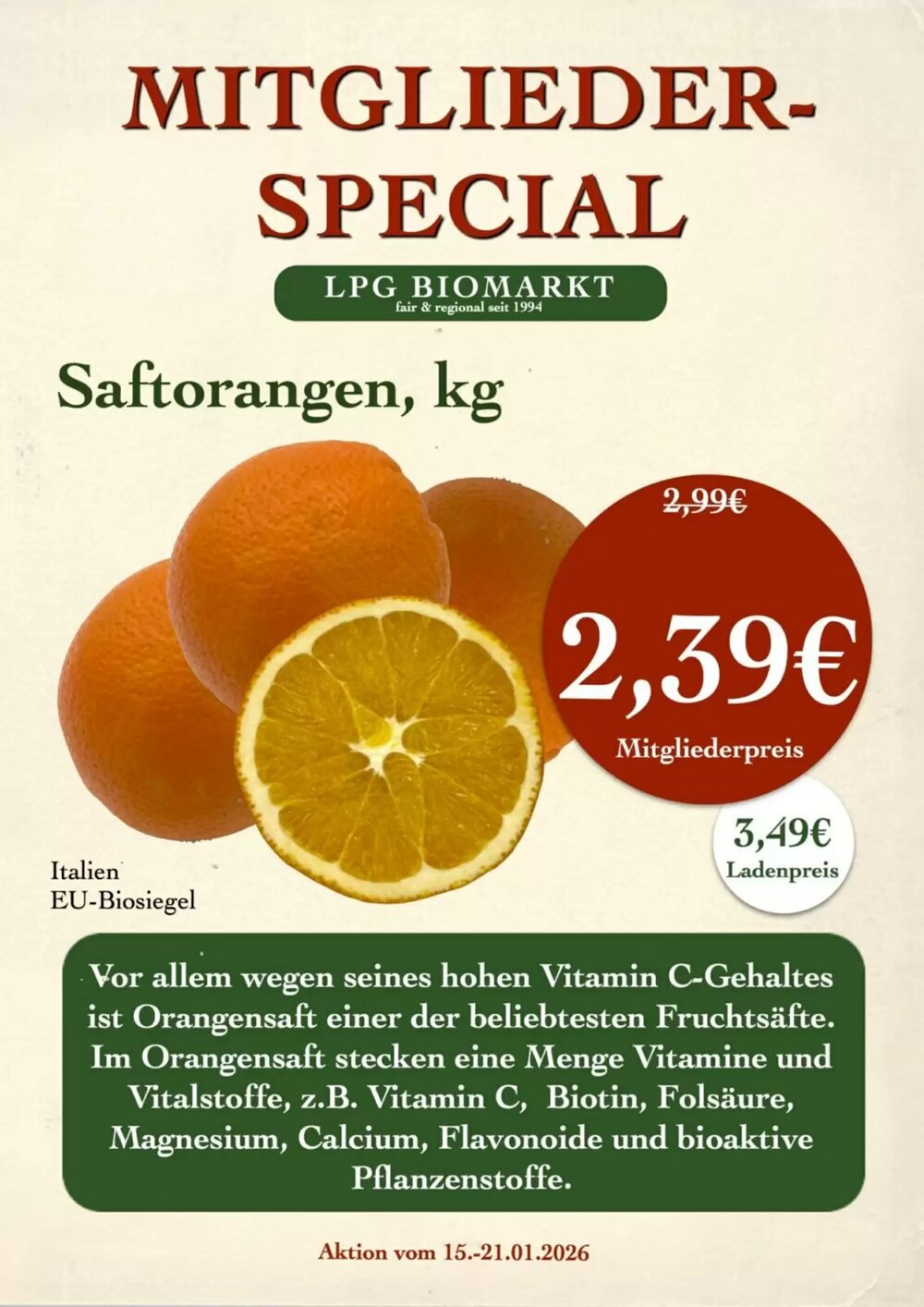LPG Biomarkt Prospekt (ab 15.01.2026) zum Blättern - Seite 12