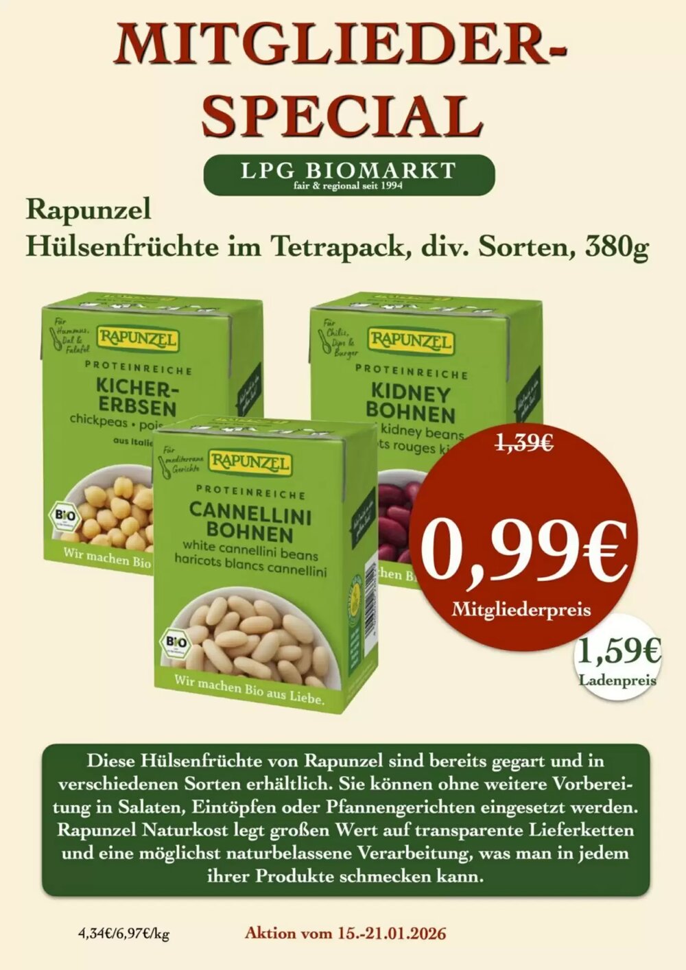LPG Biomarkt Prospekt (ab 15.01.2026) zum Blättern - Seite 16
