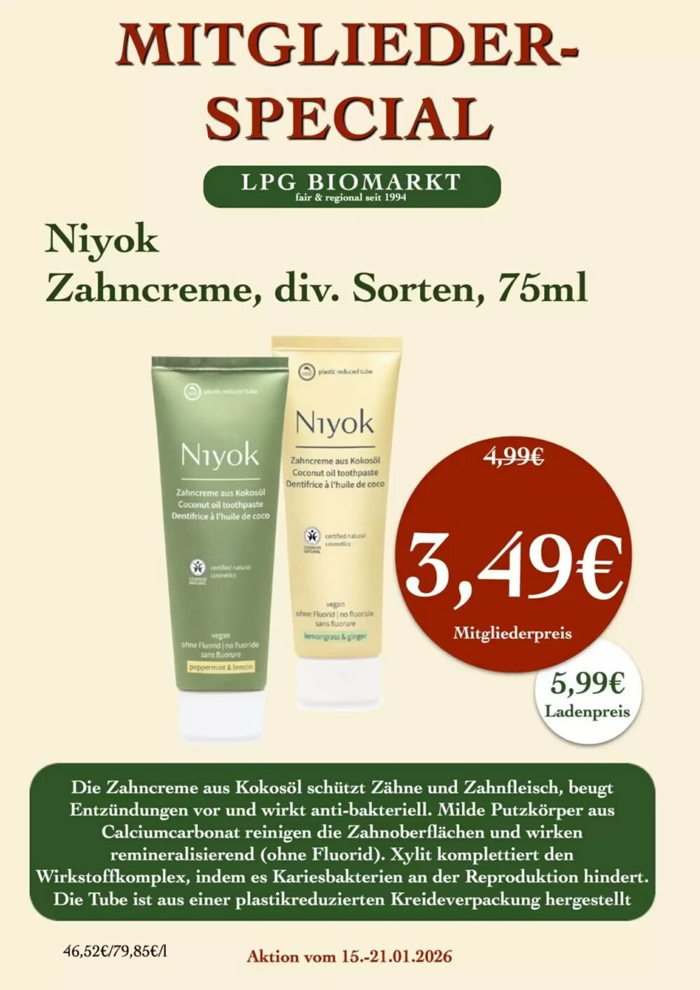 LPG Biomarkt Prospekt (ab 15.01.2026) zum Blättern - Seite 18