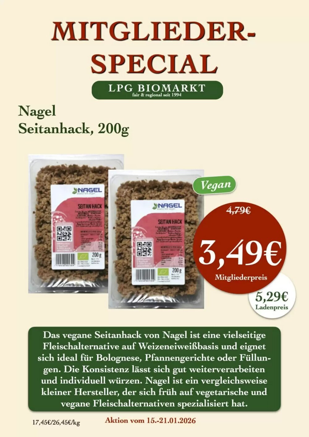 LPG Biomarkt Prospekt (ab 15.01.2026) zum Blättern - Seite 19