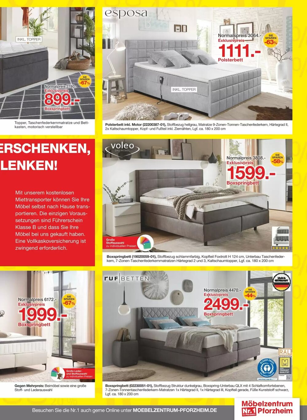 Möbelzentrum Pforzheim Prospekt (ab 17.01.2026) zum Blättern - Seite 13