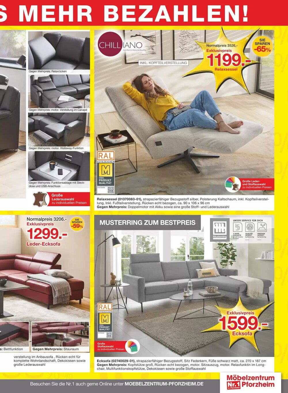 Möbelzentrum Pforzheim Prospekt (ab 17.01.2026) zum Blättern - Seite 15