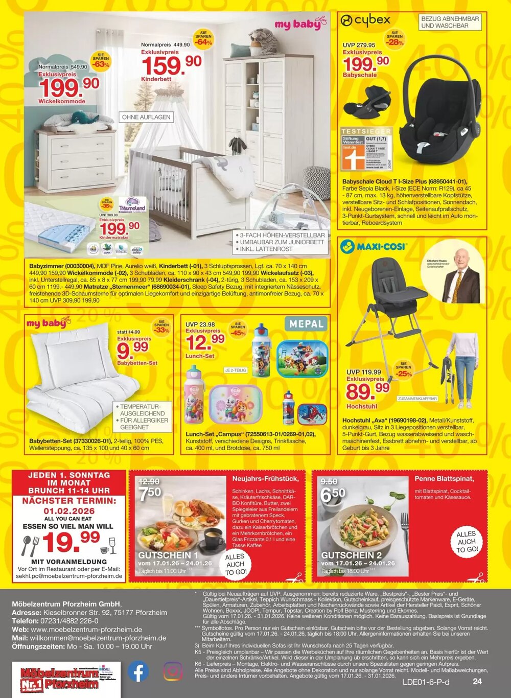 Möbelzentrum Pforzheim Prospekt (ab 17.01.2026) zum Blättern - Seite 24