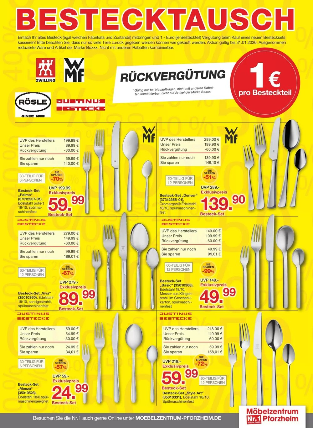 Möbelzentrum Pforzheim Prospekt (ab 17.01.2026) zum Blättern - Seite 3