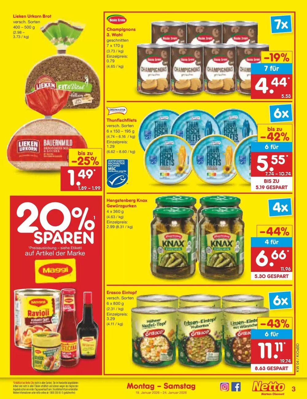 Netto Marken-Discount Prospekt (ab 18.01.2026) zum Blättern - Seite 3