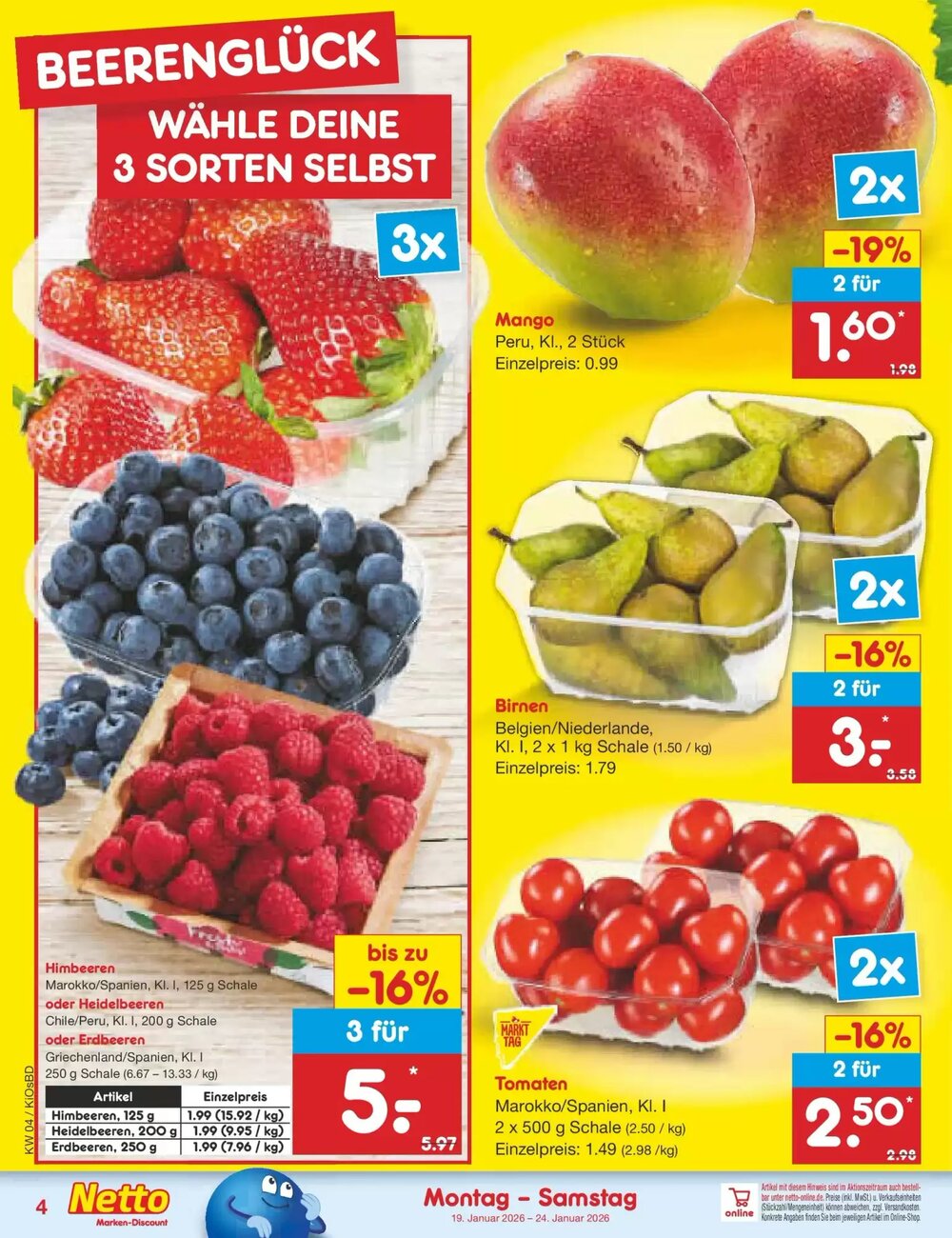 Netto Marken-Discount Prospekt (ab 18.01.2026) zum Blättern - Seite 4