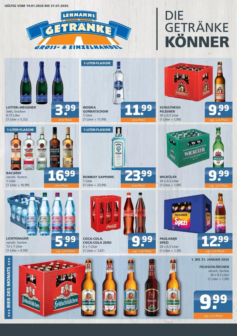 Getränke Lehmann Prospekt (ab 18.01.2026) zum Blättern - Seite 1