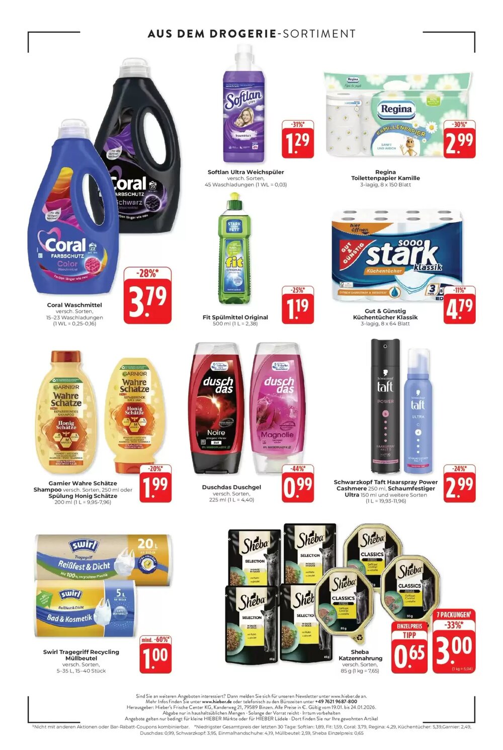 Hieber's Frische Center Prospekt (ab 18.01.2026) zum Blättern - Seite 16