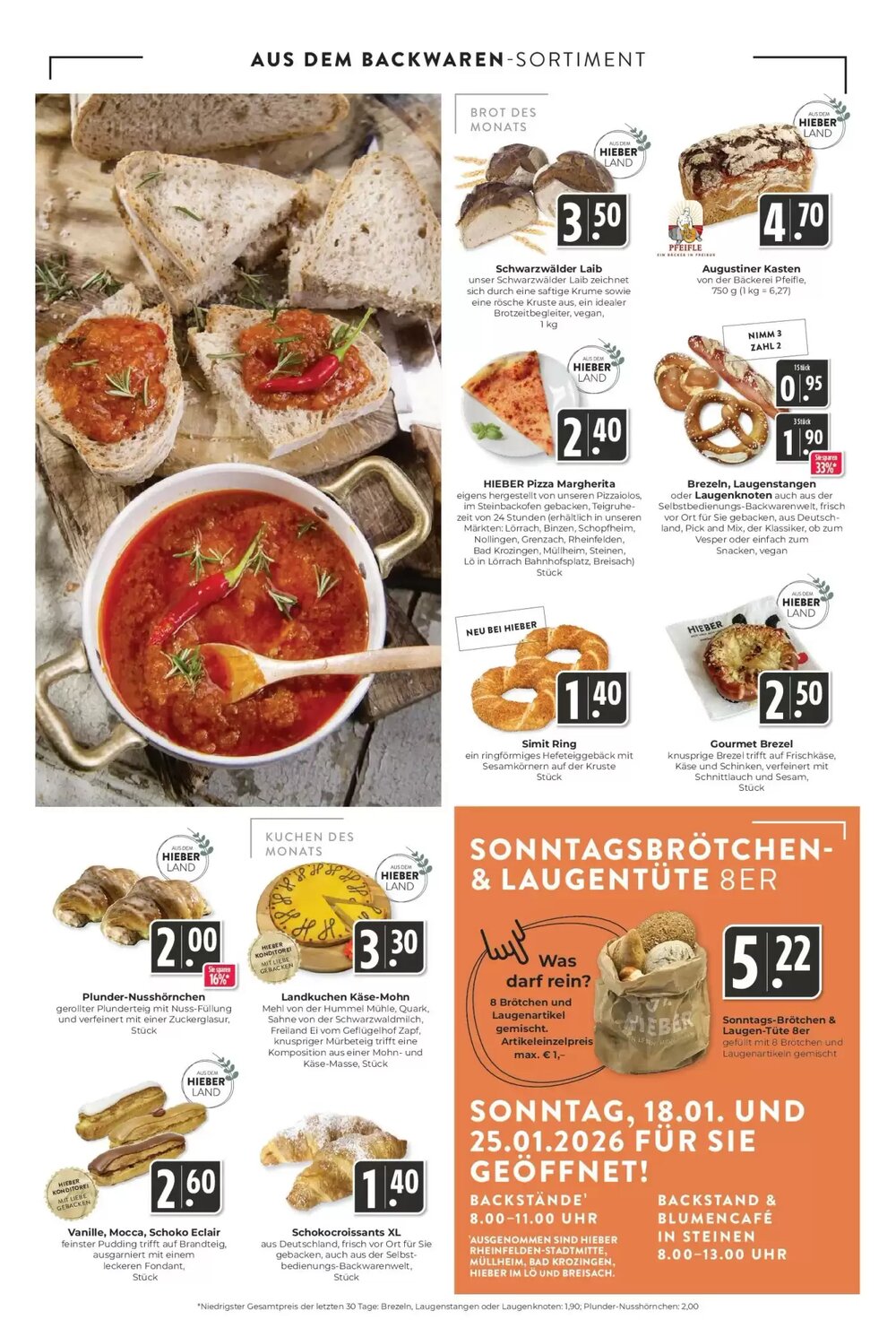 Hieber's Frische Center Prospekt (ab 18.01.2026) zum Blättern - Seite 6
