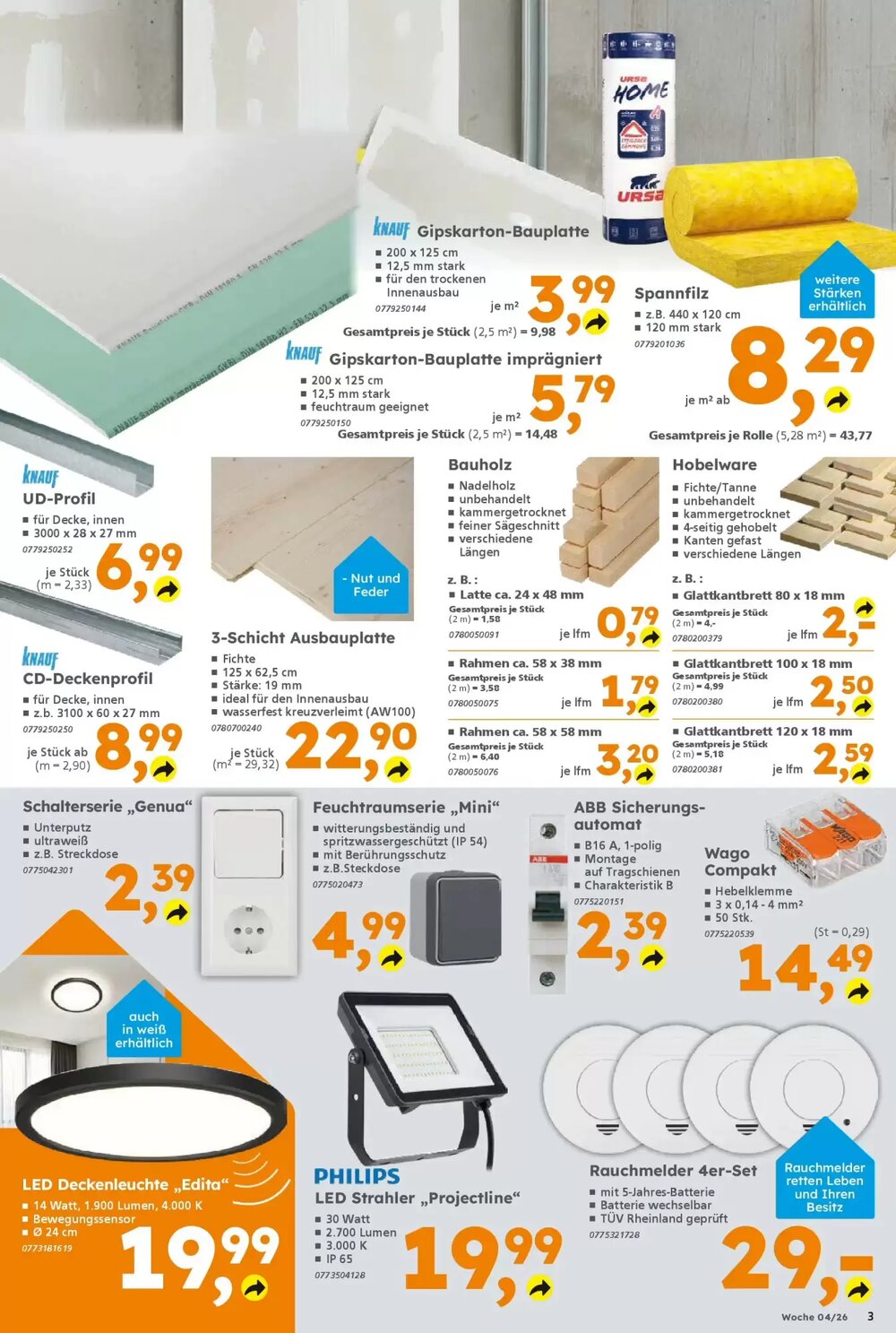 Globus Baumarkt Prospekt (ab 18.01.2026) zum Blättern - Seite 3