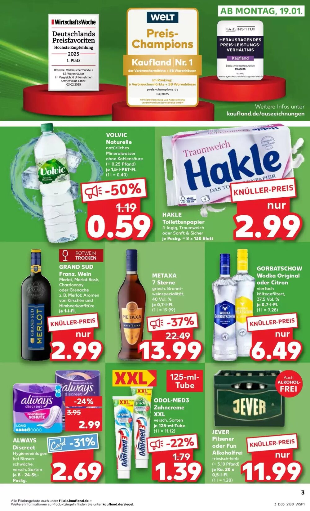 Kaufland Prospekt (ab 18.01.2026) zum Blättern - Seite 3