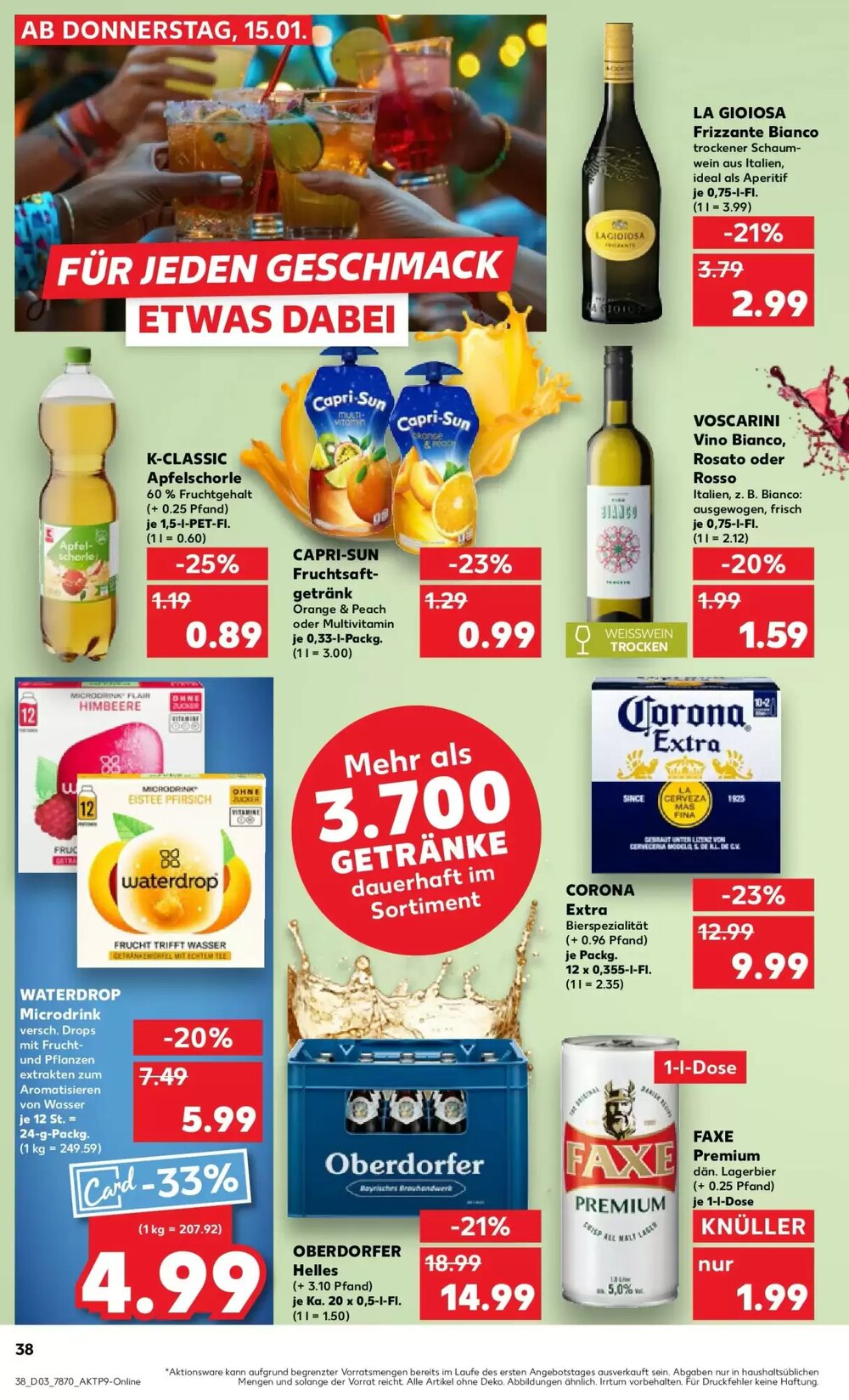 Kaufland Prospekt (ab 18.01.2026) zum Blättern - Seite 38