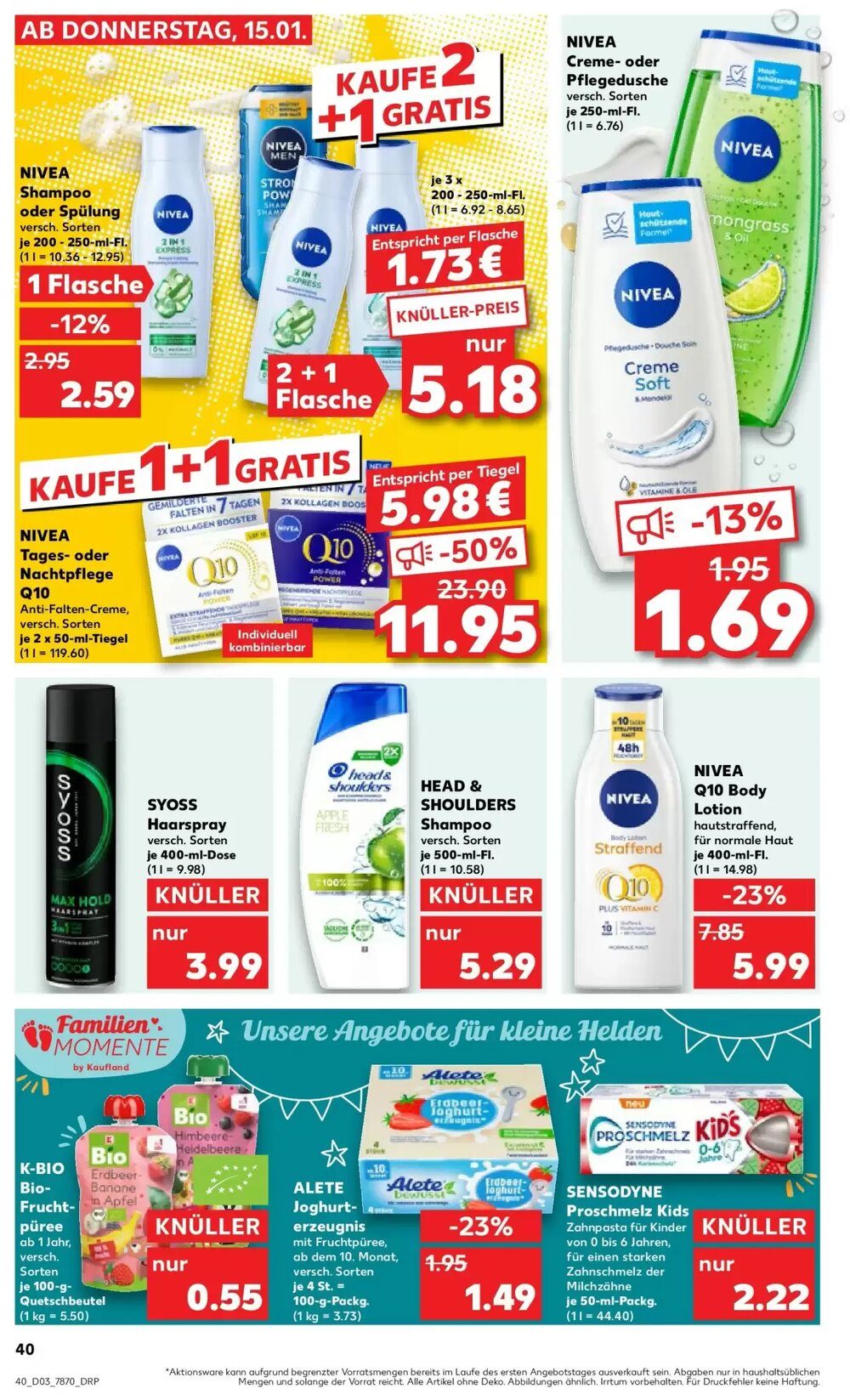 Kaufland Prospekt (ab 18.01.2026) zum Blättern - Seite 40