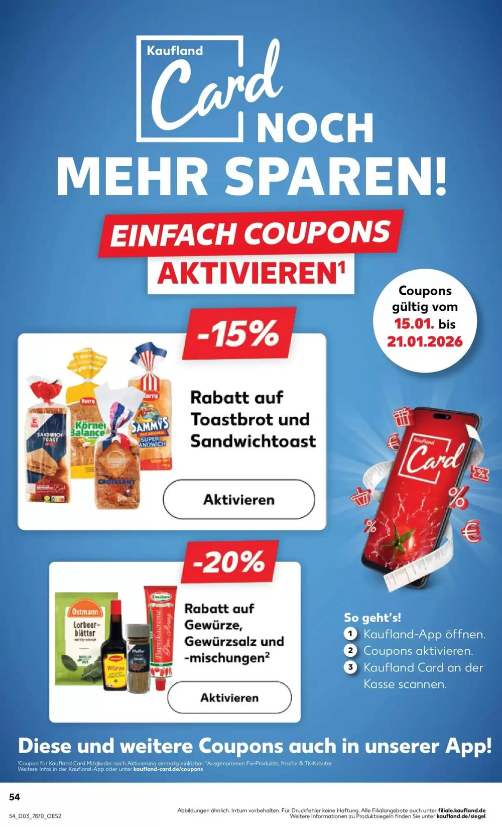 Kaufland Prospekt (ab 18.01.2026) zum Blättern - Seite 54