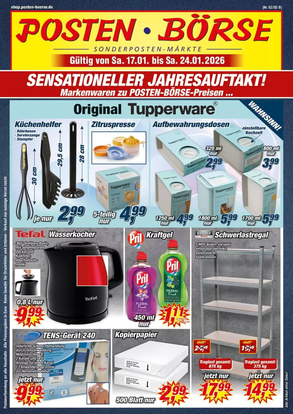 Posten Börse Prospekt (ab 18.01.2026) zum Blättern - Seite 1