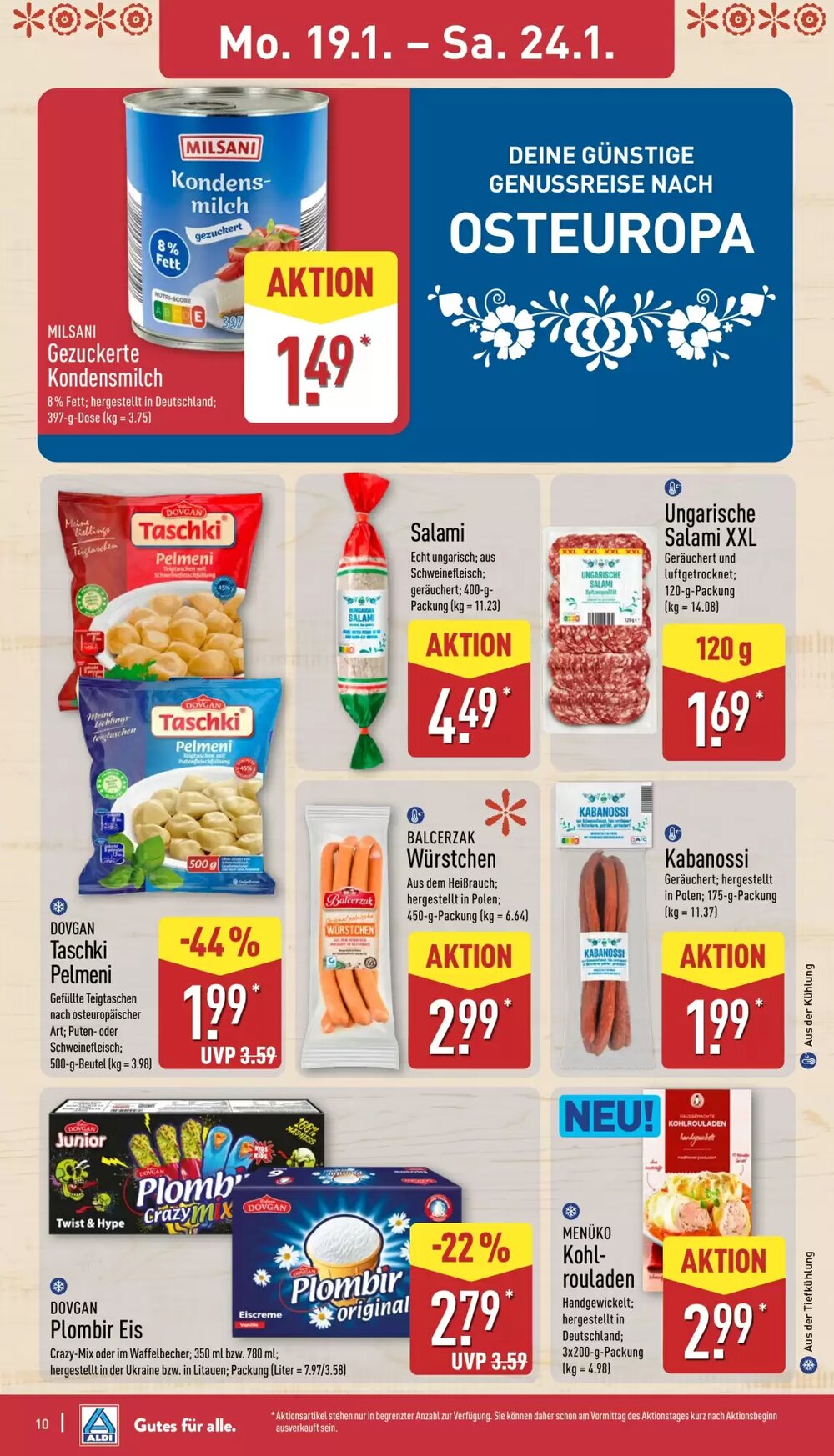 Aldi Nord Prospekt (ab 19.01.2026) zum Blättern - Seite 10