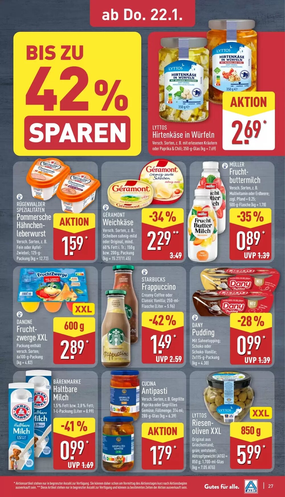 Aldi Nord Prospekt (ab 19.01.2026) zum Blättern - Seite 27