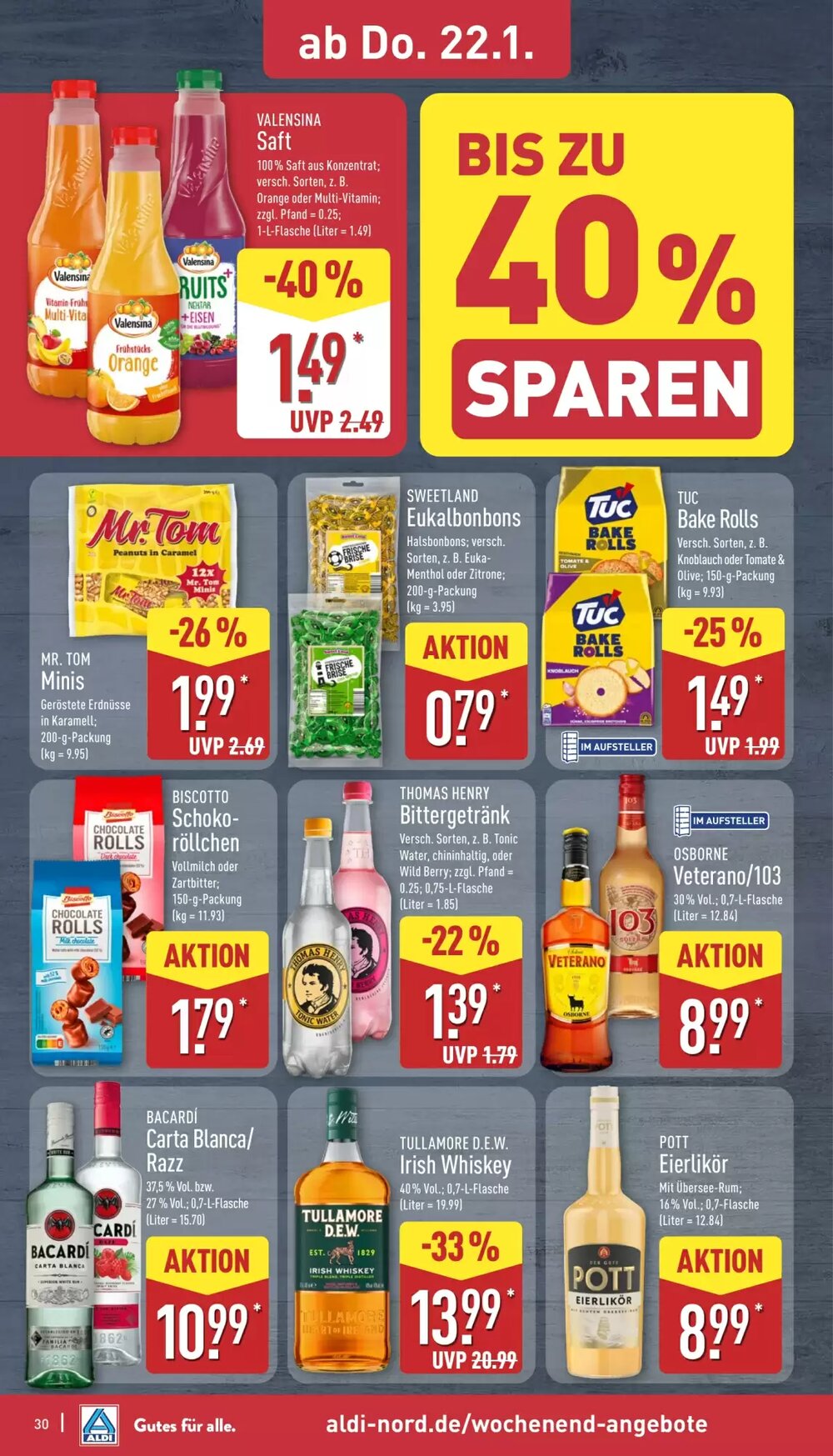 Aldi Nord Prospekt (ab 19.01.2026) zum Blättern - Seite 30