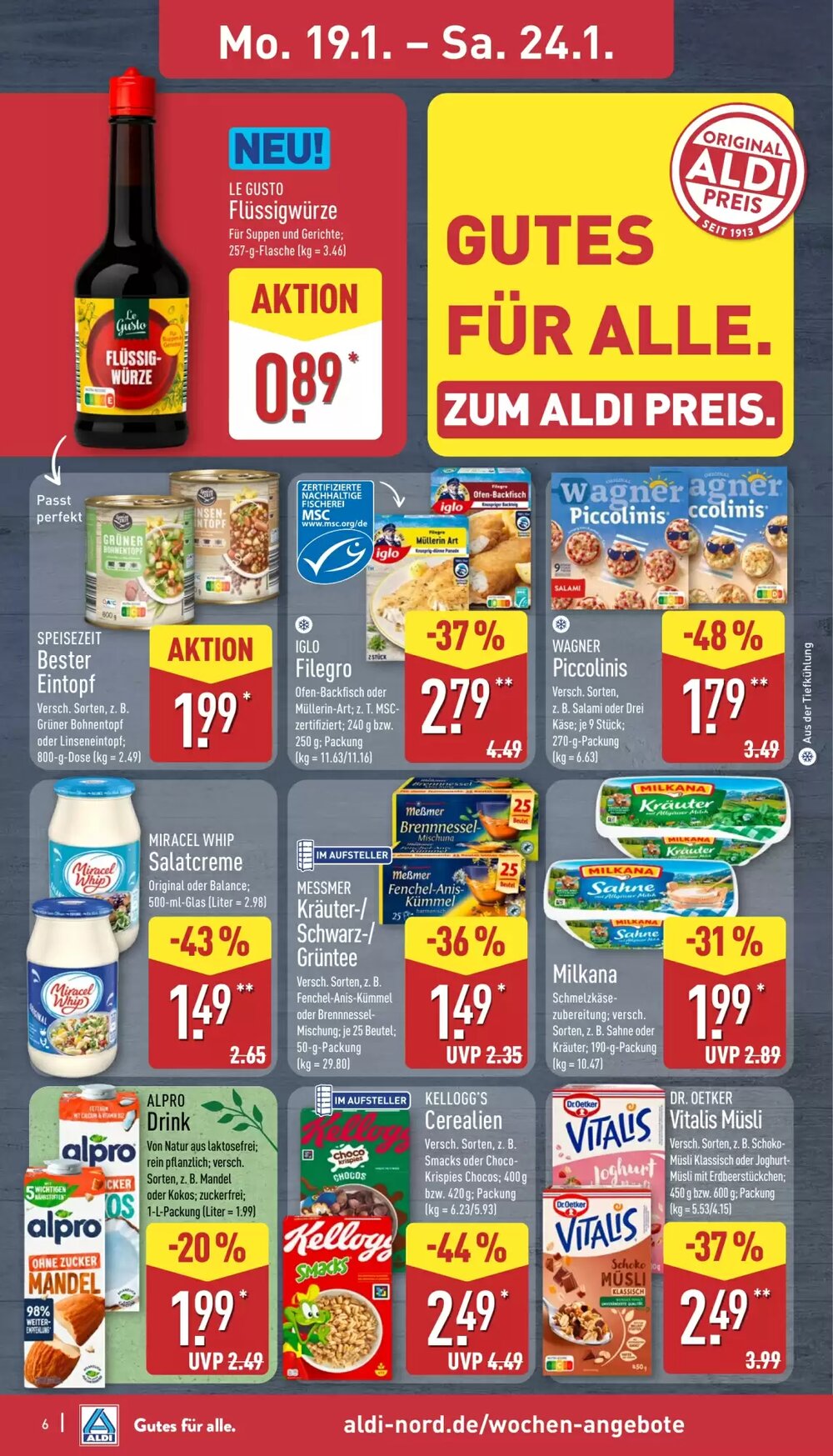 Aldi Nord Prospekt (ab 19.01.2026) zum Blättern - Seite 6
