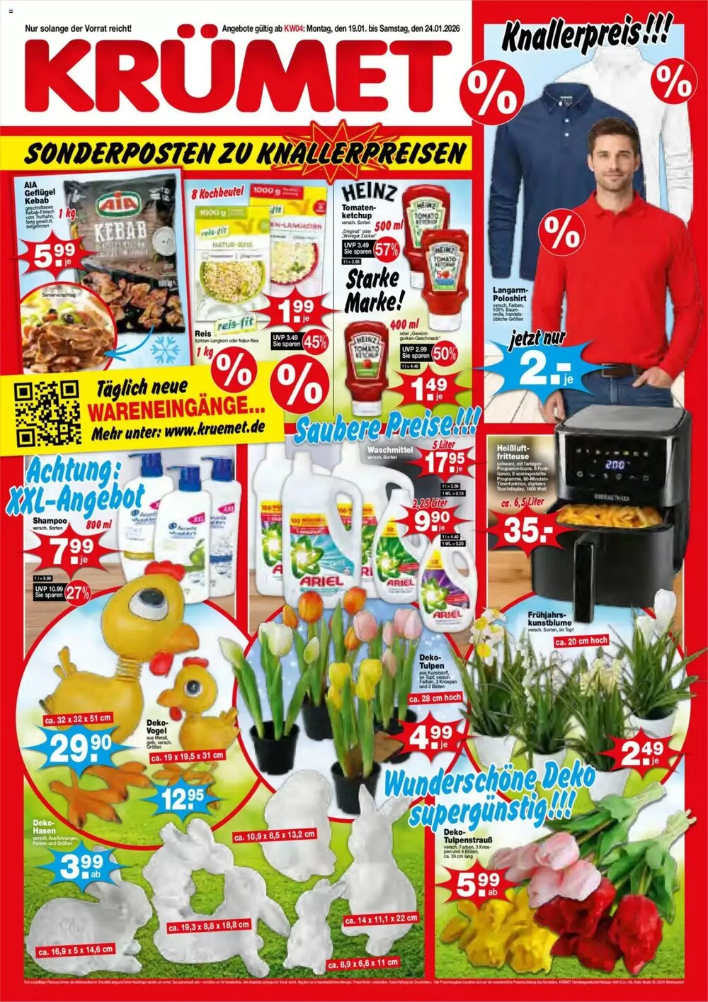 Krümet Sonderposten Prospekt (ab 19.01.2026) zum Blättern - Seite 1