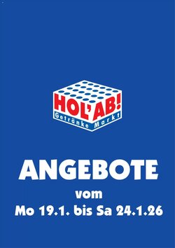 Hol'ab Getränkemarkt Prospekt (ab 19.01.2026) zum Blättern