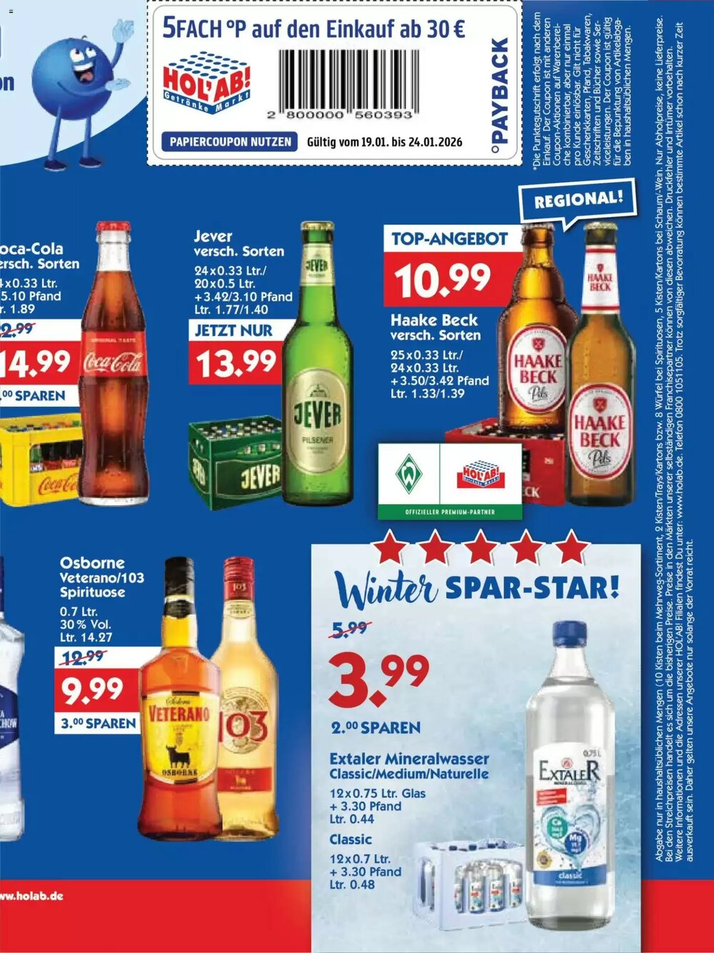 Hol'ab Getränkemarkt Prospekt (ab 19.01.2026) zum Blättern - Seite 3