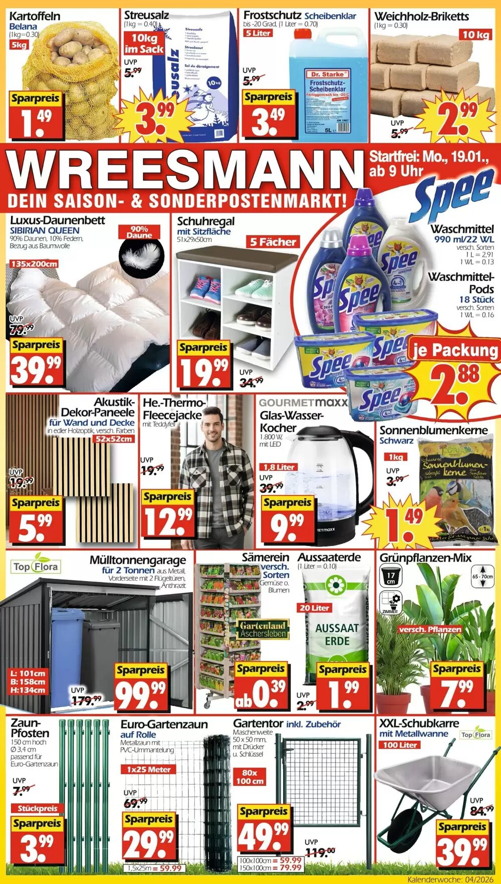 Wreesmann Prospekt (ab 19.01.2026) zum Blättern - Seite 1