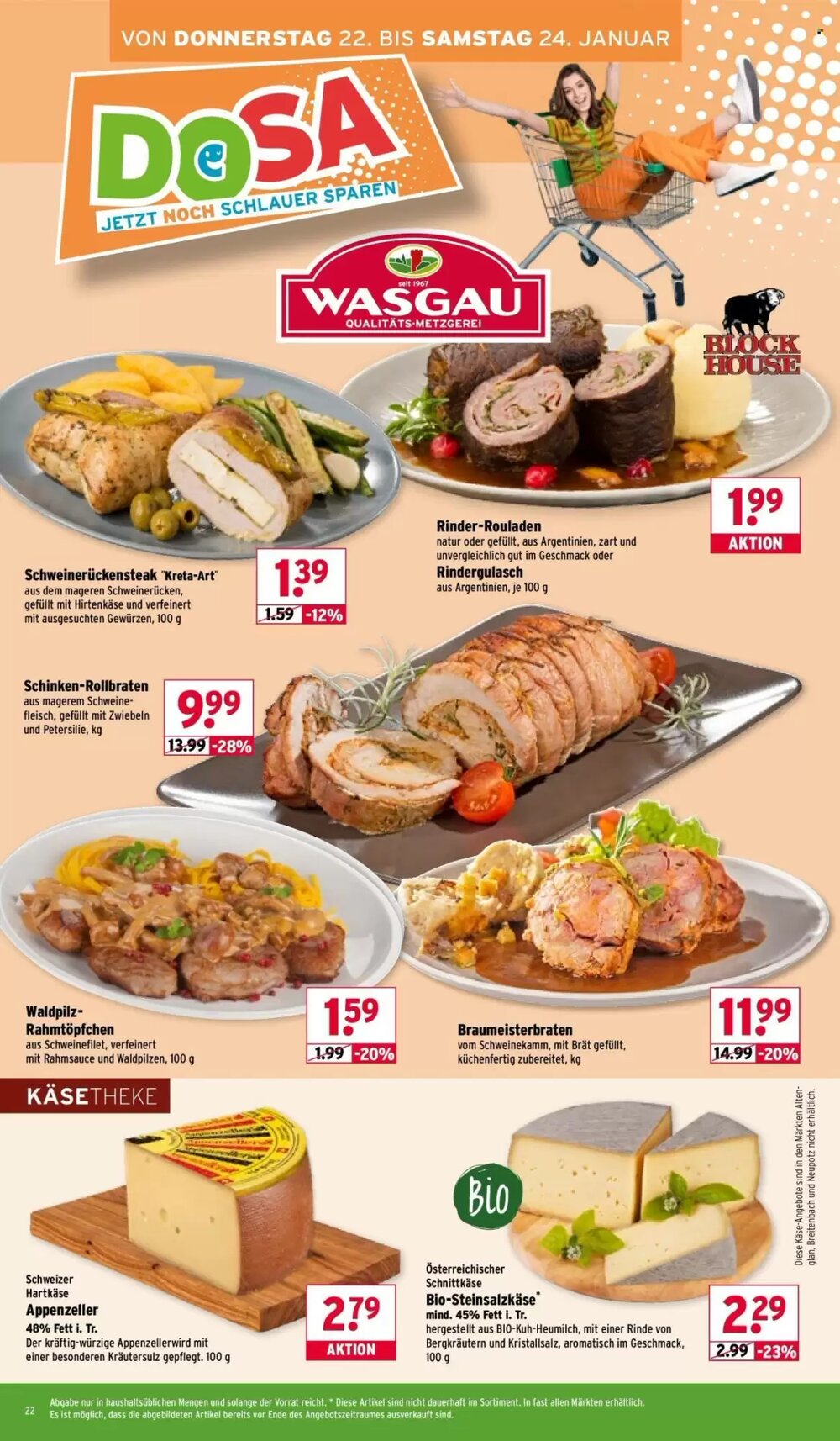 Wasgau Prospekt (ab 19.01.2026) zum Blättern - Seite 22