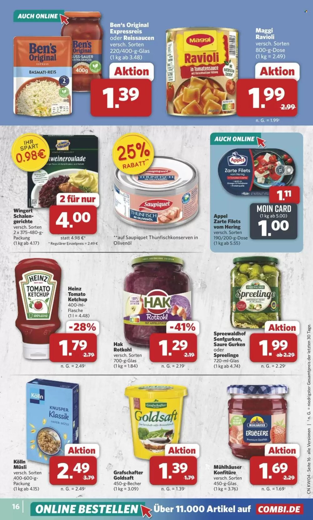 Combi Prospekt (ab 19.01.2026) zum Blättern - Seite 16