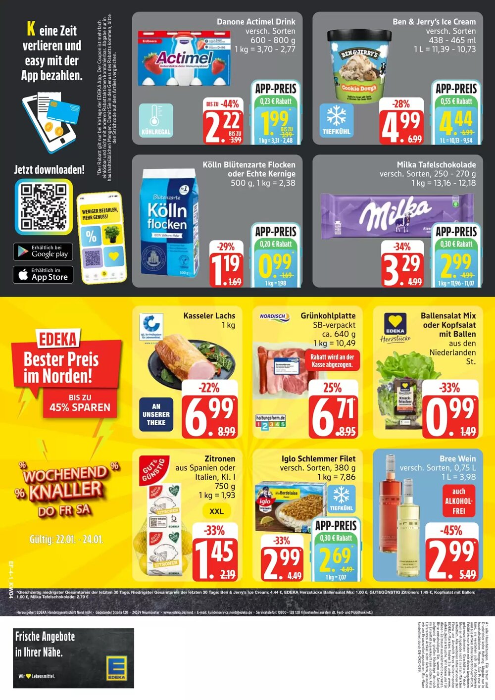 Edeka Frischemarkt Prospekt (ab 19.01.2026) zum Blättern - Seite 4