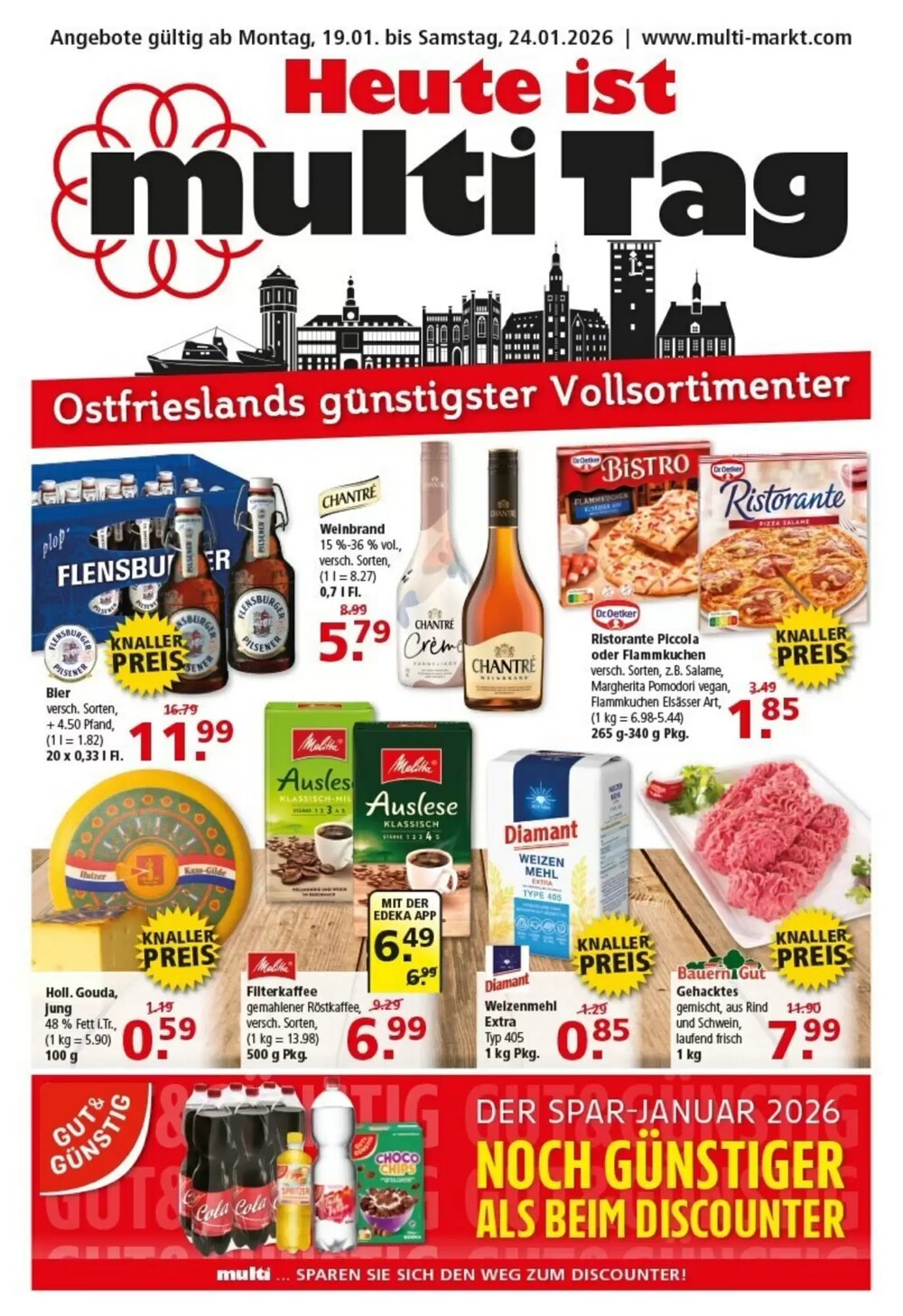 Multi Markt Prospekt (ab 19.01.2026) zum Blättern - Seite 1