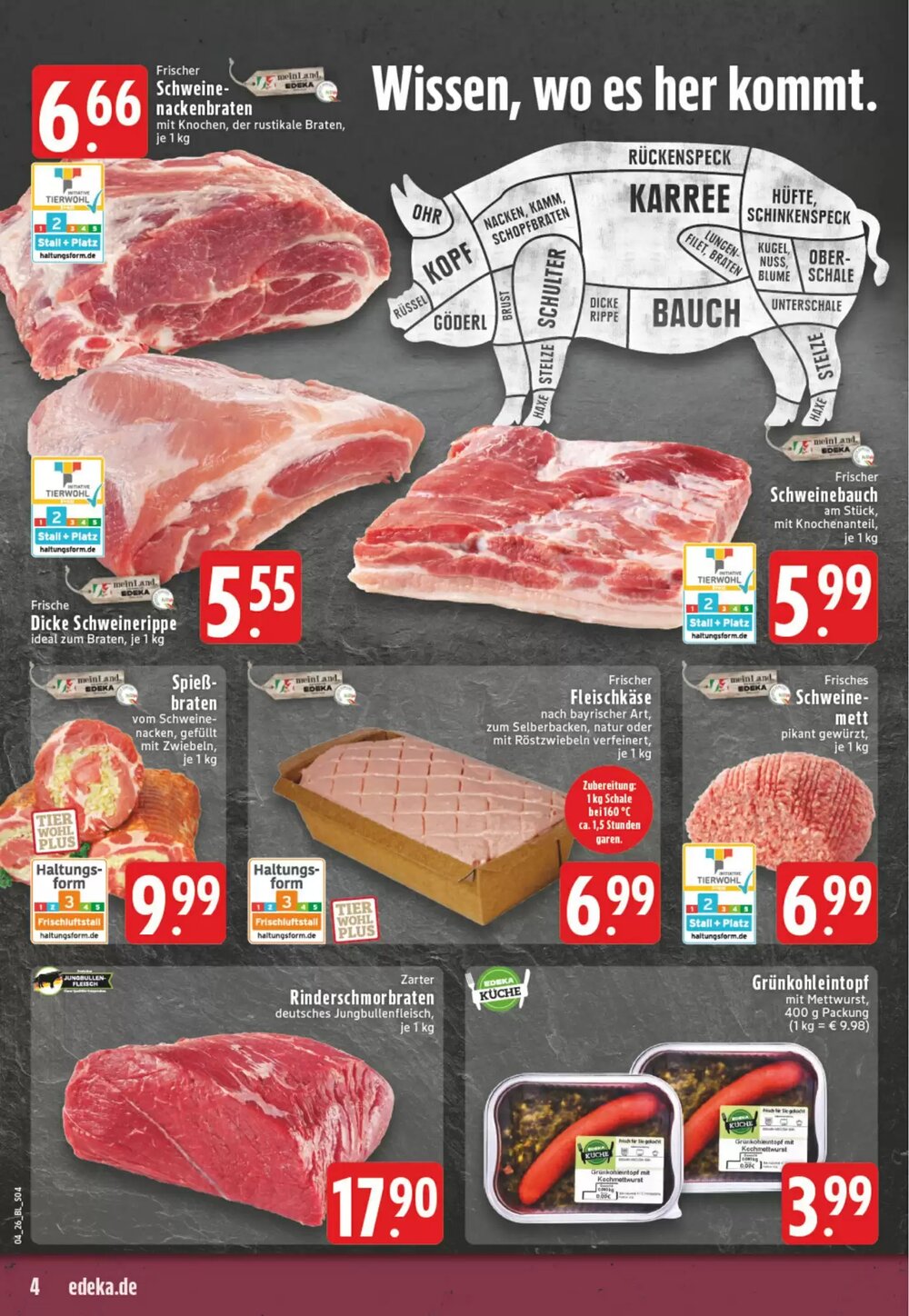 EDEKA Vogl Prospekt (ab 19.01.2026) zum Blättern - Seite 4